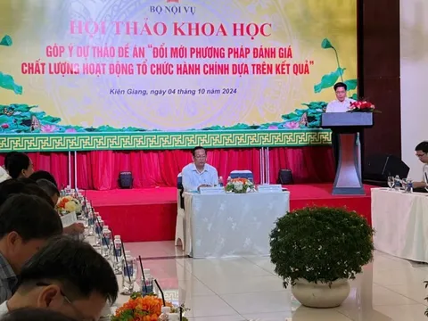 Hội thảo 'Đổi mới phương pháp đánh giá chất lượng hoạt động tổ chức hành chính dựa trên kết quả'