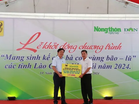 Bình Điền khởi động chương trình 'Mang sinh kế cho bà con vùng bão lũ tỉnh Yên Bái và Lào Cai' năm 2024