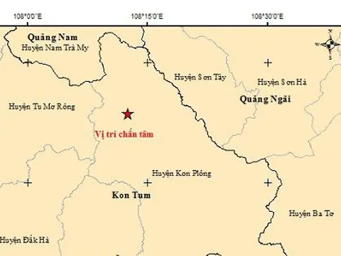 8 trận động đất liên tiếp xảy ra tại Kon Tum trong sáng 7/10