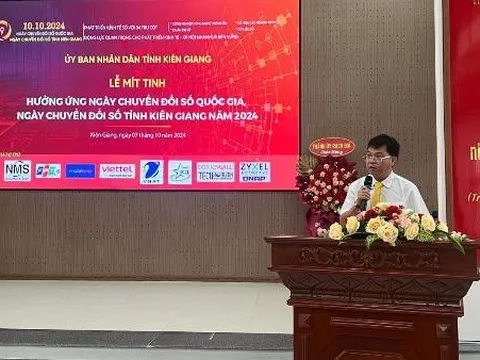 Kiên Giang: Mít tinh hưởng ứng Ngày chuyển số quốc gia (10/10) năm 2024