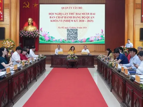 Quận Tây Hồ: Phấn đấu thực hiện thắng lợi các nhiệm vụ chính trị năm 2024