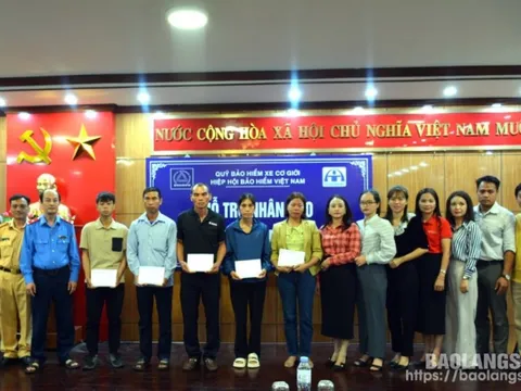 Hỗ trợ 195 triệu đồng cho các gia đình có người nhân bị thương tật, tử vong vì tai nạn giao thông