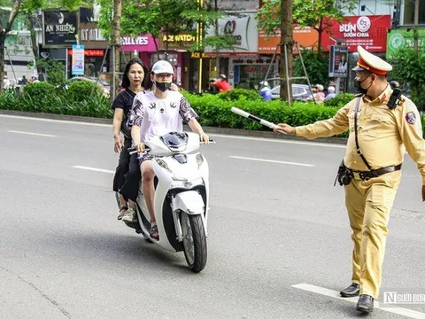 Nhiều xe máy bị phạt nguội tại Tp.Thanh Hóa