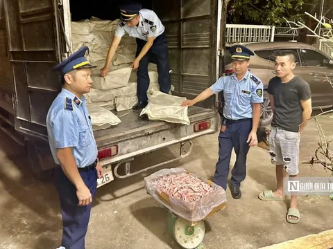 Lạng Sơn: Kịp thời ngăn chặn gần 1 tấn chân gà đông lạnh nhập lậu