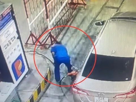 Vụ tài xế trả tiền xăng ném qua cửa kính ở Long An: Công an mời nhiều người đến làm việc