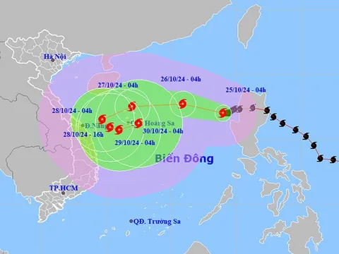Bão số 6 mạnh lên, liên tục đổi hướng phức tạp
