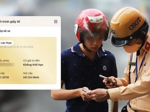 Mất bằng lái, dùng giấy phép lái xe trên VNeID để tham gia giao thông có bị phạt?