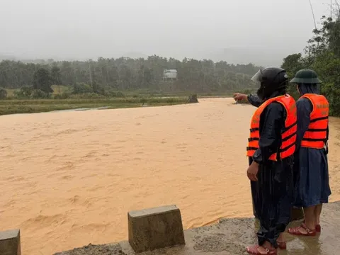 Mực nước các sông trên địa bàn Quảng Trị đang lên rất nhanh