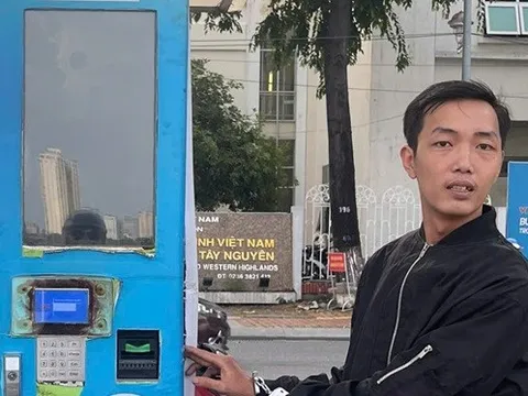 Tạm giữ đối tượng trộm cắp ở phố đi bộ, phá máy bán hàng tự động