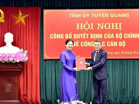 Bà Hà Thị Nga giữ chức vụ Bí thư Tỉnh ủy Tuyên Quang