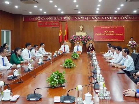 Bà Rịa - Vũng Tàu điều động, bổ nhiệm nhiều cán bộ lãnh đạo sở, ngành