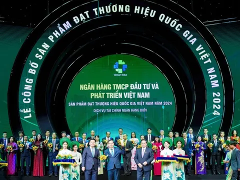BIDV được vinh danh 'Thương hiệu quốc gia' 2024