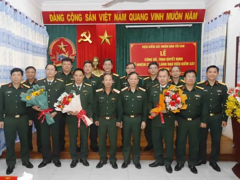 Bổ nhiệm lãnh đạo Viện Kiểm sát Quân sự các khu vực thuộc Quân khu 5