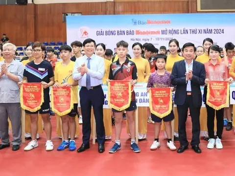 Khai mạc Giải Bóng bàn tranh Cúp Báo Hànộimới mở rộng lần thứ XI năm 2024