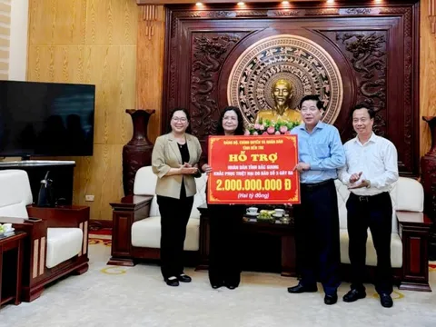 Bến Tre tặng 23 tỷ đồng hỗ trợ nhân dân các tỉnh phía bắc khắc phục thiệt hại sau bão số 3