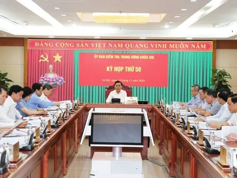 Thông cáo báo chí Kỳ họp thứ 50 của Ủy ban Kiểm tra Trung ương