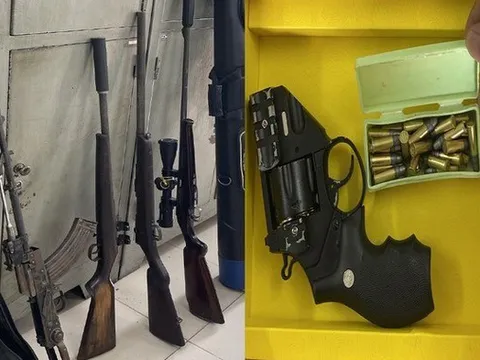 Triệt phá đường dây ma túy, thu giữ nhiều súng đạn ở Hà Nội