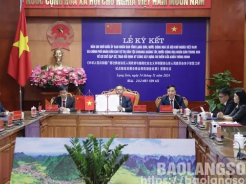 Lạng Sơn, Quảng Tây ký kết Bản ghi nhớ xây dựng thí điểm cửa khẩu thông minh