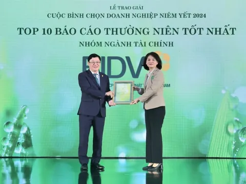 BIDV nhận giải thưởng “Top 10 Báo cáo thường niên tốt nhất – Nhóm ngành tài chính”