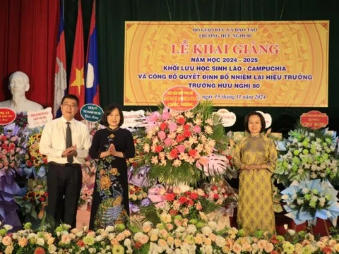 Trường Hữu nghị 80 khai giảng khóa học Dự bị tiếng Việt năm học 2024-2025