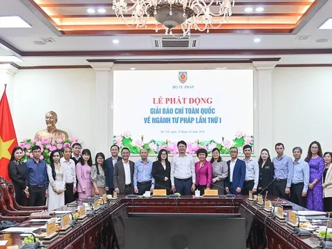 Phát động Giải báo chí toàn quốc về ngành Tư pháp lần thứ nhất
