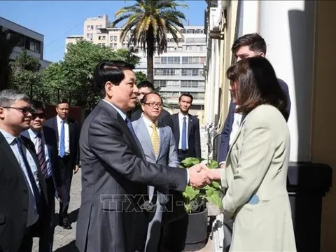 Chủ tịch nước Lương Cường phát biểu chính sách tại Đại học Chile