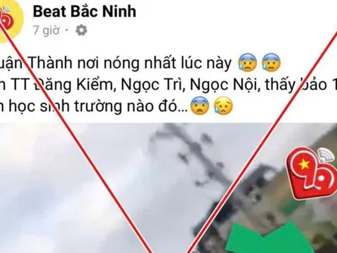 Đăng tin sai sự thật, quản trị viên trang facebook "Beat Bắc Ninh" bị xử phạt