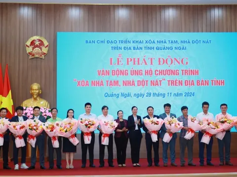 Quảng Ngãi: Hơn 242 tỷ đồng ủng hộ chương trình 'xoá nhà tạm, nhà dột nát'