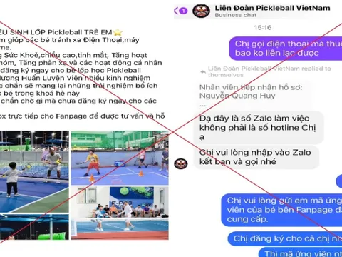 Đăng ký khóa học Pickleball, người phụ nữ ở Hà Nội bị lừa 400 triệu đồng