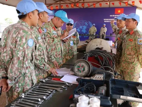 Công binh Việt Nam được đánh giá cao trong việc bảo quản các loại trang thiết bị