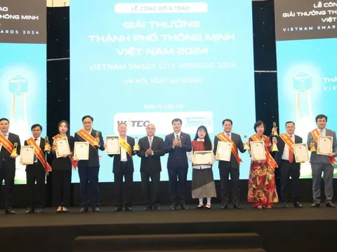 Vinh danh 19 đơn vị đạt Giải thưởng Thành phố thông minh Việt Nam 2024