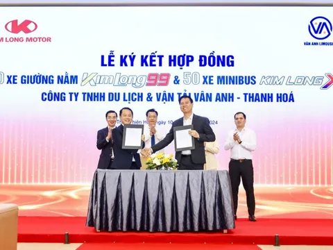 Kim Long Motor cung cấp 250 xe giường nằm và minibus cho doanh nghiệp vận tải