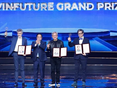 Chủ tịch NVIDIA cùng 4 nhà khoa học đoạt giải cao nhất VinFuture với đóng góp đột phá về học sâu