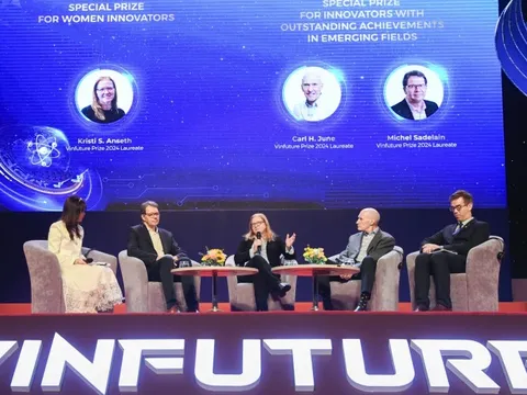 Chủ nhân Giải thưởng VinFuture 2024 'truyền lửa' cho sinh viên Việt Nam