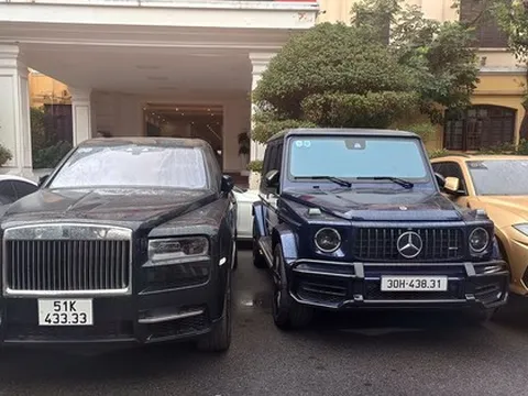 Cận cảnh dàn siêu xe Rolls-Royce, Lamborghini, Mercedes AMG G63 của Mr Pips bị công an thu giữ