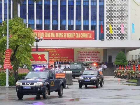 Công an Thừa Thiên-Huế ra quân trấn áp tội phạm dịp Tết Nguyên đán 2025