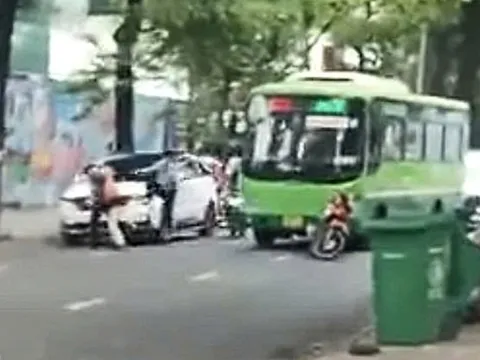 Bắt khẩn cấp tài xế, phụ xe buýt và người giao hàng trong vụ ẩu đả ở TP.HCM
