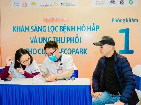 AstraZeneca Việt Nam khám sàng lọc bệnh hô hấp và ung thư phổi cho người dân Hưng Yên