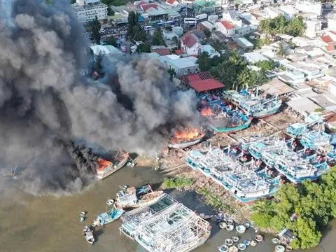Bình Thuận: Đề nghị truy tố thợ hàn trong vụ cháy 11 tàu cá