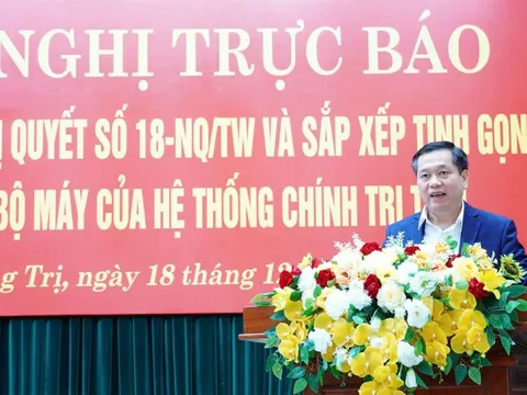 Quảng Trị: Hoàn thành phương án sắp xếp tổ chức bộ máy trước 15/1