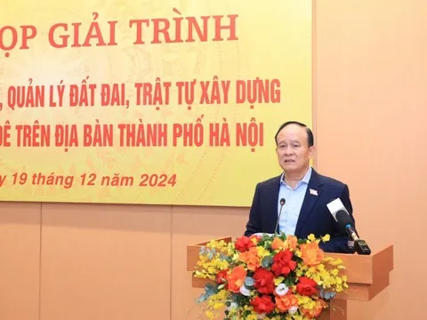 Giải trình về quy hoạch, quản lý đất đai, trật tự xây dựng khu bãi sông, ngoài đê