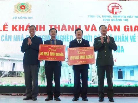Bộ Công an hỗ trợ xây dựng 200 căn nhà tình nghĩa tại Quảng Trị
