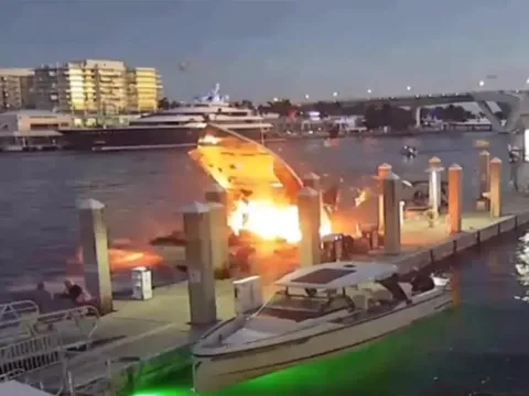 Thuyền phát nổ, một người tử vong và 5 người bị thương