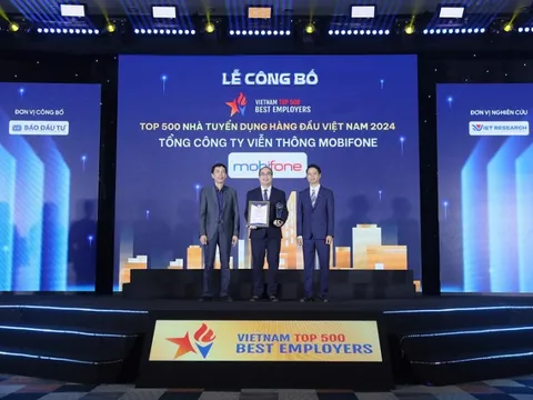 MobiFone “đại thắng” tại lễ công bố và vinh danh top 500 doanh nghiệp tạo giá trị hàng đầu Việt Nam 2024