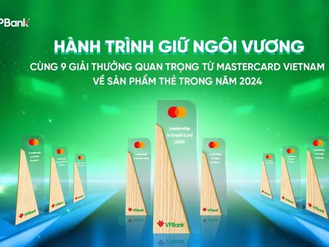 Mastercard vinh danh VPBank với 9 giải thưởng danh giá