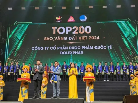 Dolexphar vinh dự đạt Giải thưởng Sao Vàng đất Việt năm 2024