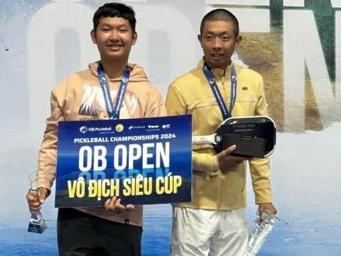 Quang Dương lần đầu vô địch giải pickleball tại Việt Nam