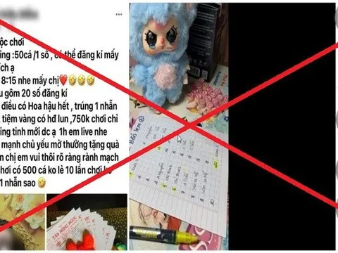 Cảnh báo hình thức cờ bạc trá hình trên không gian mạng bằng việc quay số nhận “túi mù”