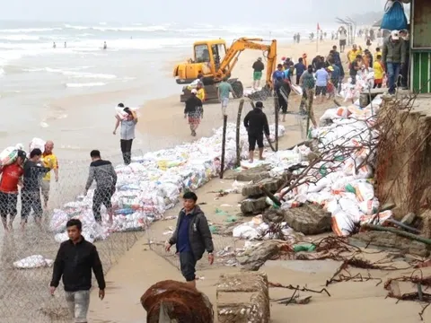 Khẩn trương khắc phục sạt lở bờ biển tại Đà Nẵng