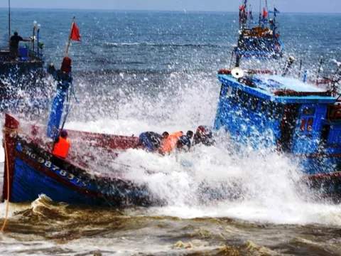 Tàu cá của ngư dân Quảng Ngãi gặp sóng lớn, 1 người mất tích và 3 người bị thương